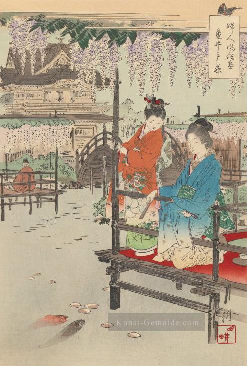 Die Sitten und Sitten der Frauen 1895 Ogata Gekko Ukiyo e Ölgemälde